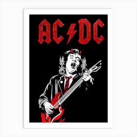 angus young Ac/Dc Art Print