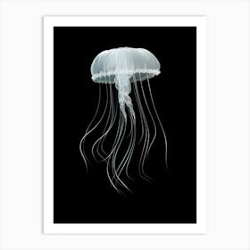 Sea Nettle Jellyfish Ocean Realistic 8 Art Print