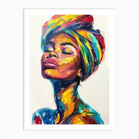 Woman In A Turban Art Print