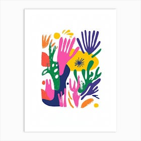 Hand Painting Art Print