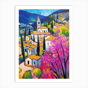 Spoleto Italy 3 Fauvist Painting Art Print