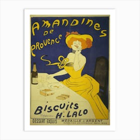 Almonds from Provence H. Lalo cookies, Leonetto Cappiello Art Print