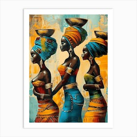 African Woman African Culture 3 Art Print