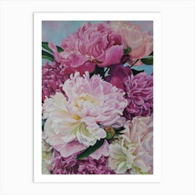 Pink Peonies Art Print