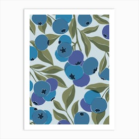 Blueberries Art Print