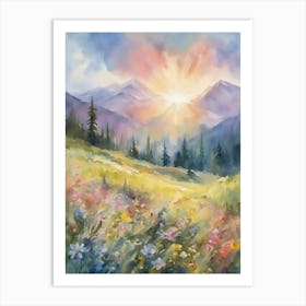 Mountain Valley Art Print