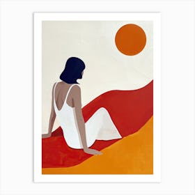 'Sunset' Boho 1 Art Print