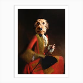 Dachshund Miss Ella Pet Portraits Art Print