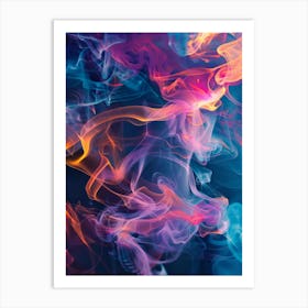 Abstract Smoke Background 1 Art Print