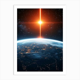 Earth From Space Art Print