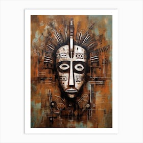 Masked Legends: Exploring African Tribes Art Print