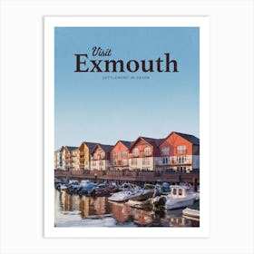 Visit Exmouth Art Print