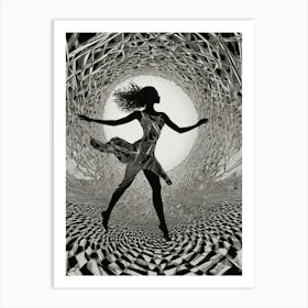 Dancer In A Vortex Art Print