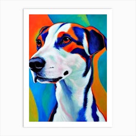 Basenji Fauvist Style Dog Art Print