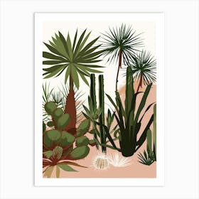 Cactus In The Desert 11 Art Print