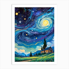 Starry Night 56 Art Print