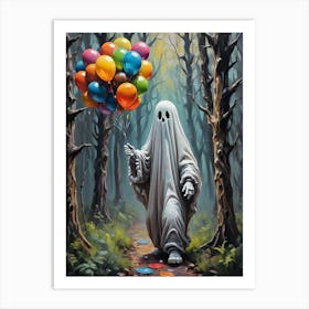 Ghost In The Woods 1 Art Print