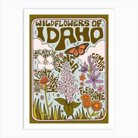 Idaho Wildflowers Art Print