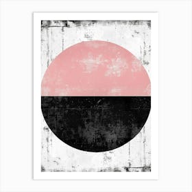 'Black And Pink' Art Print