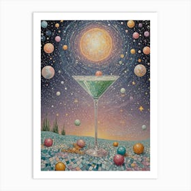 Space Martini Poster