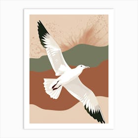 Seagull In Flight Art Print