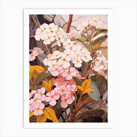 Lantana 3 Flower Painting Art Print