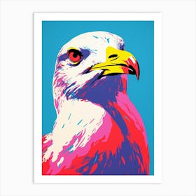 Andy Warhol Style Bird Seagull 1 Art Print