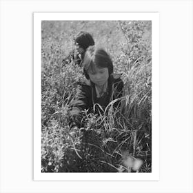 Untitled Photo, Possibly Related To Child Picking Blueberries, Near Little Fork, Minnesota By Russell Lee Art Print