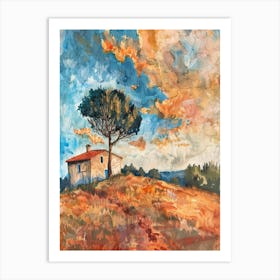 House In Tuscany Art Print