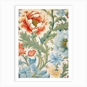 Floral Wallpaper 194 Art Print