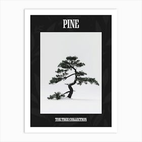 Pine Tree Pixel Illustration 1 Poster Art Print
