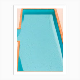 Swimming Pool blue 2 Art Print