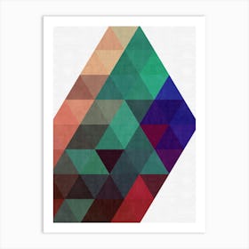 Triangle geometry 10 Art Print