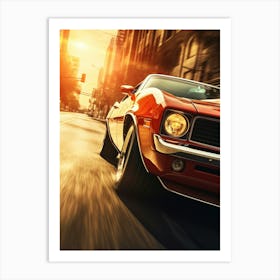 American Muscle Car In The City 015 Art Print