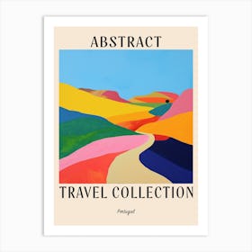 Abstract Travel Collection Poster Portugal 5 Art Print