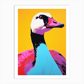Andy Warhol Style Bird Canada Goose 3 Art Print