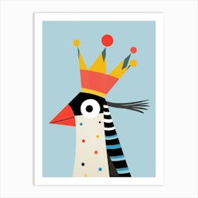 Little Toucan 2 Wearing A Crown Art Print