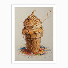 Ice Cream Cone 68 Art Print