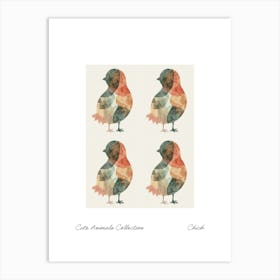 Cute Animals Collection Chick 2 Art Print