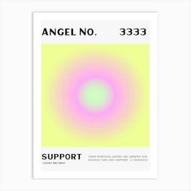 Angel Number 333 Support Art Print