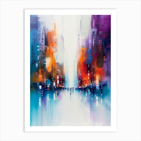 Abstract Cityscape 17 Art Print