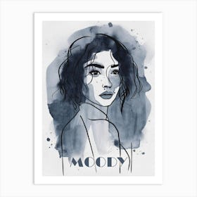 Moody Art Print