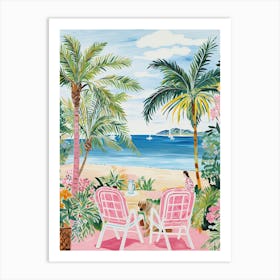 Palm Beach, Australia, Matisse And Rousseau Style 2 Art Print