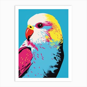 Andy Warhol Style Bird Budgerigar 4 Art Print