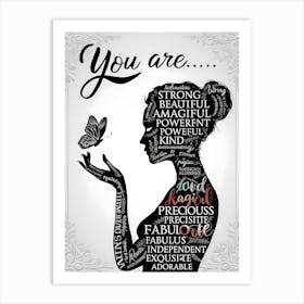 You Are Beautiful Art Print