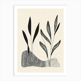 Sand And Grass Art Print