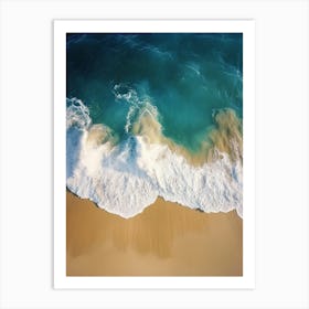 Aerial View Of A Beach 120 Art Print