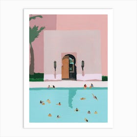 Middle Eastern Swims Art Print