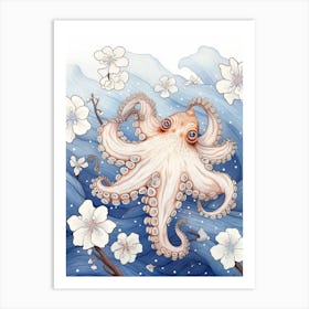 Star Sucker Pygmy Octopus Illustration 6 Art Print