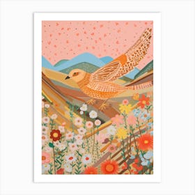 Maximalist Bird Painting Yellowhammer 4 Art Print